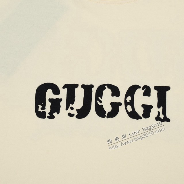 Gucci古奇專櫃古馳2023SS新款印花T恤 男女同款 tzy2702